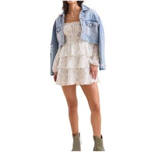 NEW Altar’d State Aitana Floral Mini Dress - large